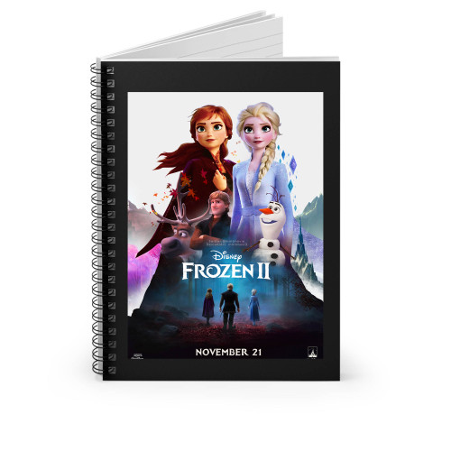Frozen 2 2019 Movie Spiral Notebook