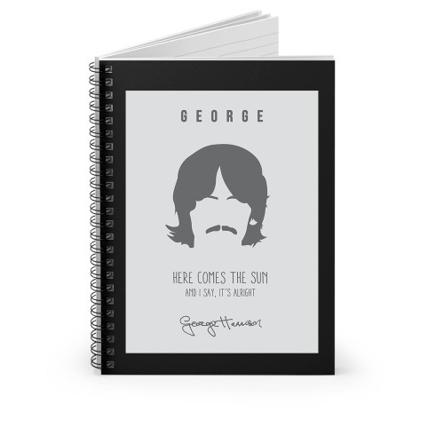 George Harrison The Beatles Spiral Notebook