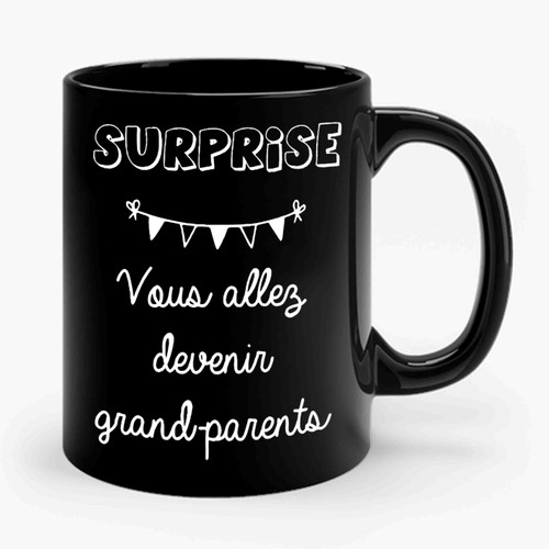 Announces Pregnancy Grandparents Ceramic Mug