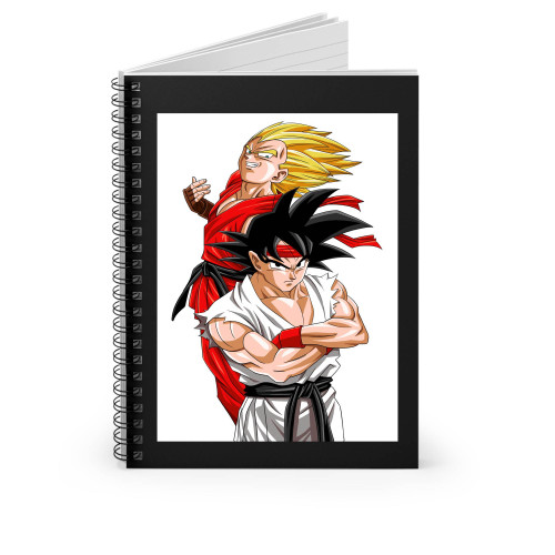 Goku Vegeta Street Fighter Spiral Notebook
