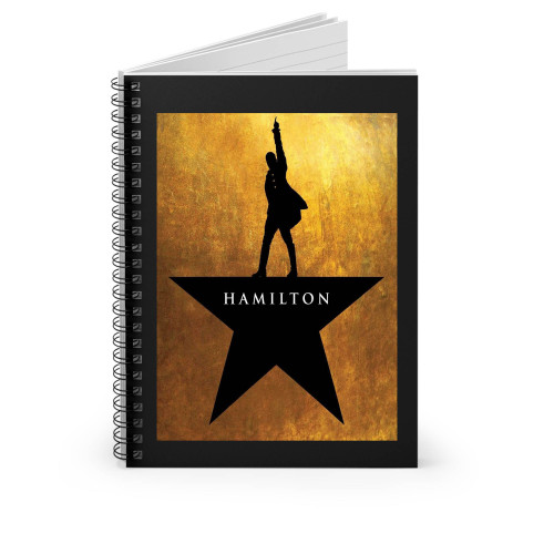 Hamilton Musical Poster Spiral Notebook
