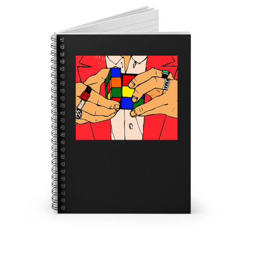 Harry Styles 1D Tour Art Rubix Cube Spiral Notebook