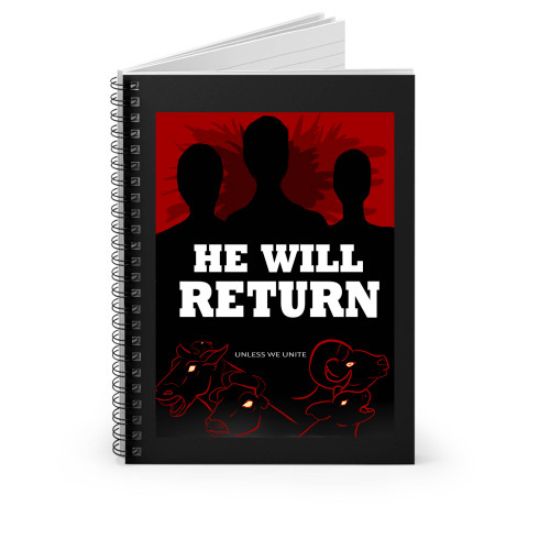 He Will Return Spiral Notebook