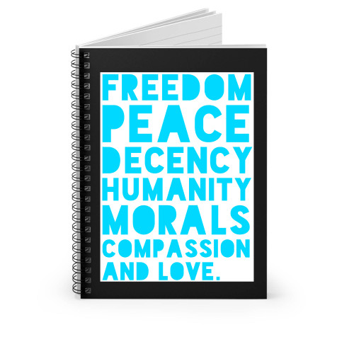 Human Values Spiral Notebook