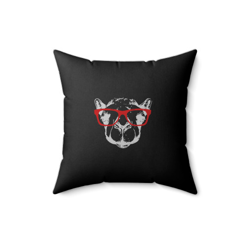 Camel With Glasses Art Square Pillow Cover