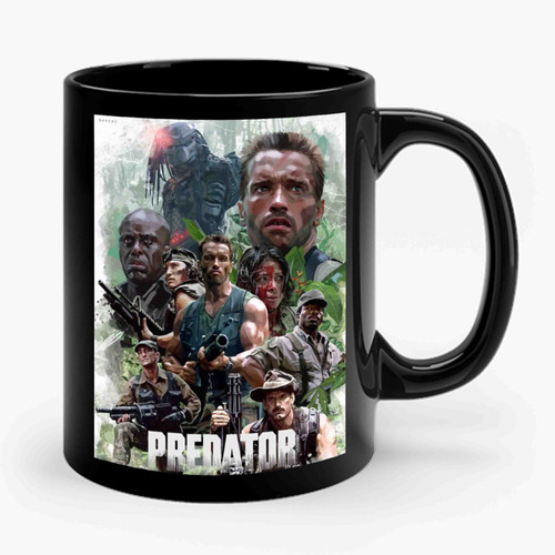 Arnold Schwarzenegger The Predator Alien Ceramic Mug