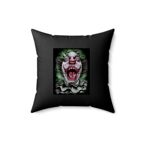 Clown Joker Tattoo Square Pillow Cover