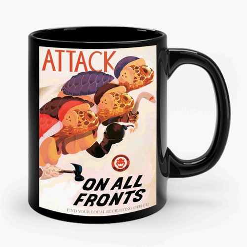 Attack On All Fronts Ceramic Mug