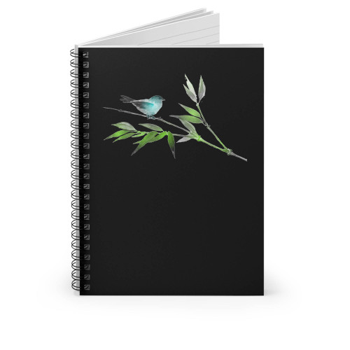 Japanese Artistic Nature Scene Watercolor Spiral Notebook