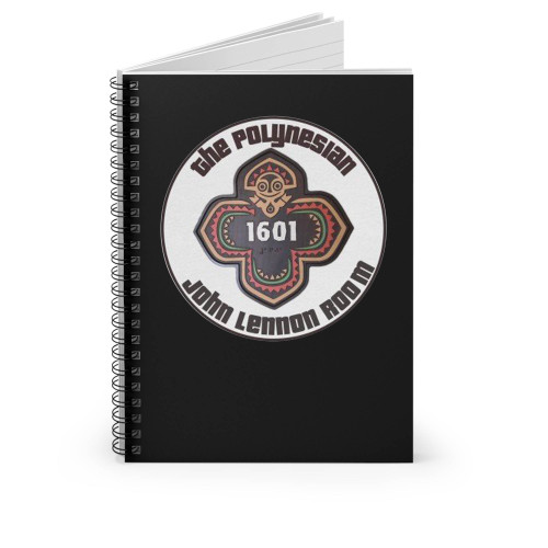 John Lennon Disney World Polynesian Resort Spiral Notebook