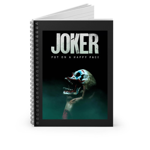 Joker Head Skull Spiral Notebook