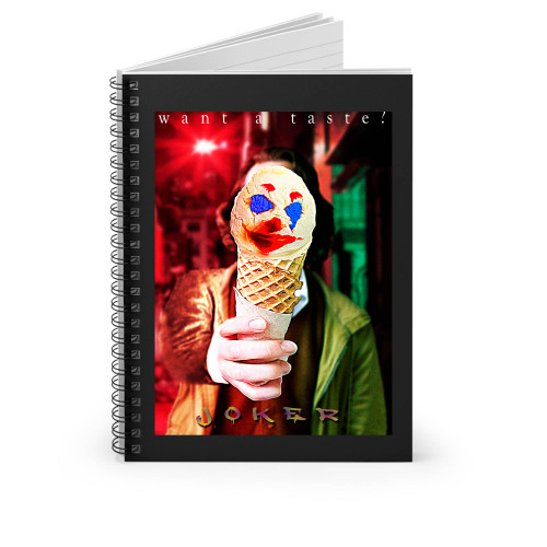 Joker Want A Taste Spiral Notebook
