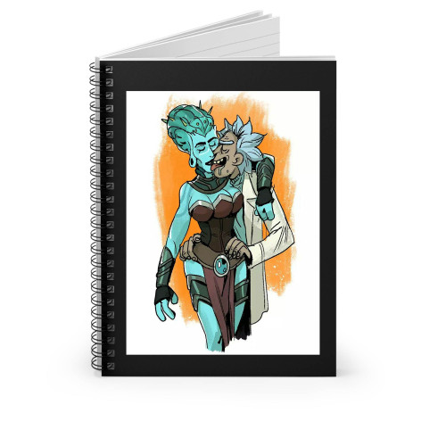 Kiara And Rick Kissing Spiral Notebook