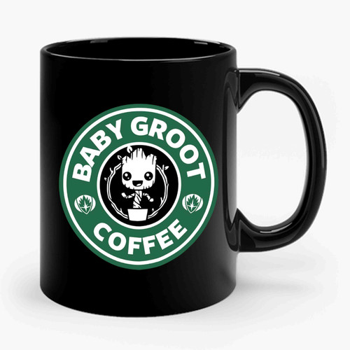 Baby Groot Coffee Starbuck Ceramic Mug