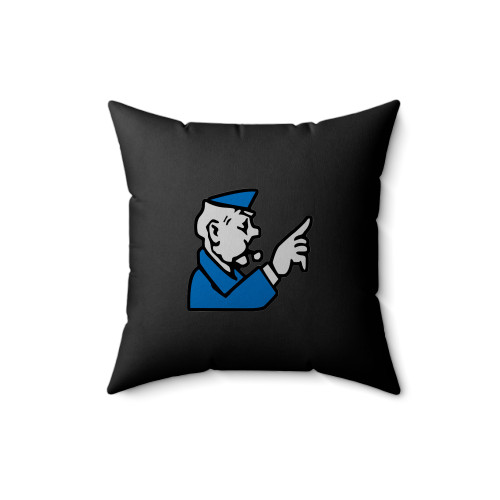 Go To Jail Monopoly Funny Board Game Classic Retro Square Pillow Cover