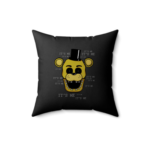 Golden Freddy Fazbear Head It's Me Square Pillow Cover