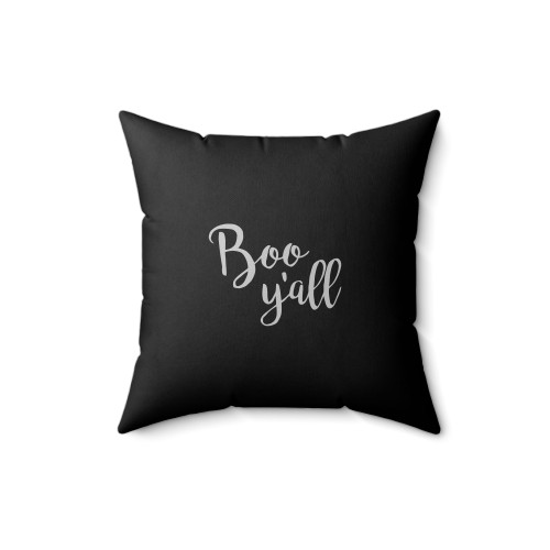 Halloween Boo Y'all Witch Square Pillow Cover