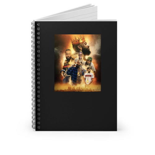 King Nip Nipsey Hussle Black Or White Crenshaw Spiral Notebook King Nip Nipsey Hussle Black Or White Crenshaw Spiral Notebook