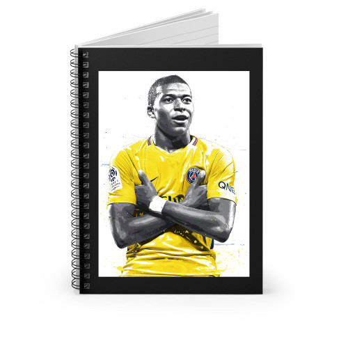 Kylian Mbappe Paris Saint Germain Spiral Notebook
