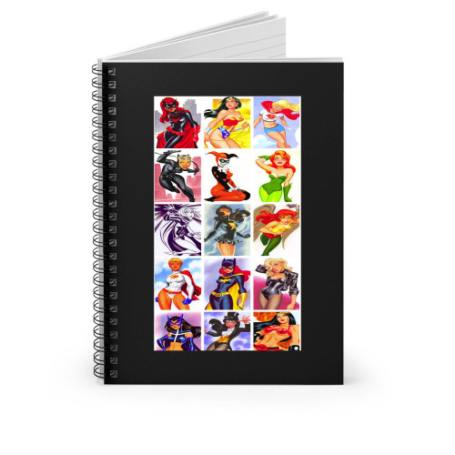 Ladies Of Dc Comics Spiral Notebook