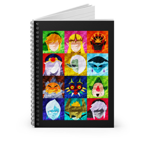 Legend Of Zelda Characters Spiral Notebook
