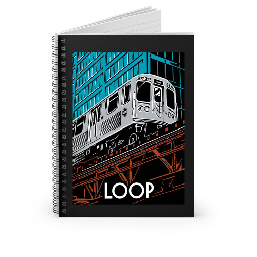 Loop Chicago Neighborhood Spiral Notebook