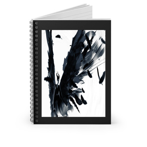 Maleficent Feather Art Spiral Notebook