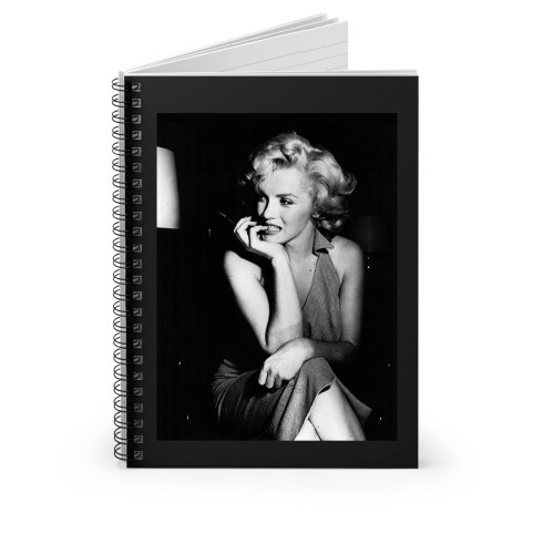 Marilyn Monroe Biting Nails Spiral Notebook