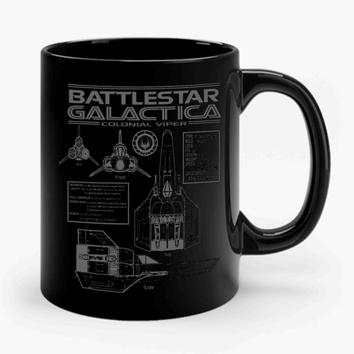 Battlestar Galactica Colonial Viper Ceramic Mug