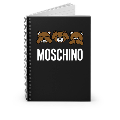 Moschino Bear Icon Logo Spiral Notebook