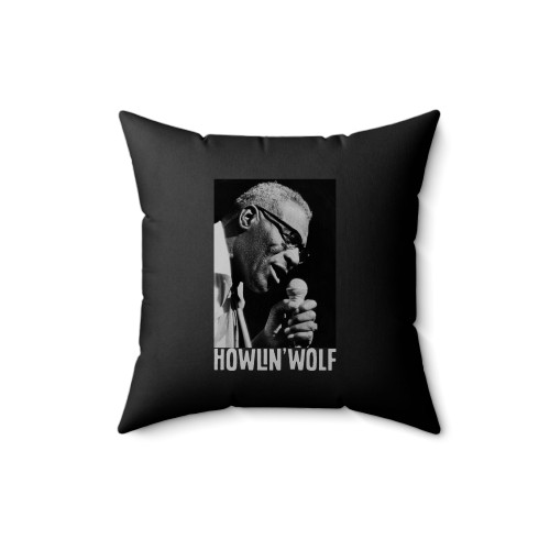 Howlin' Wolf Chicago Blues Music Square Pillow Cover Howlin' Wolf Chicago Blues Music Square Pillow Cover