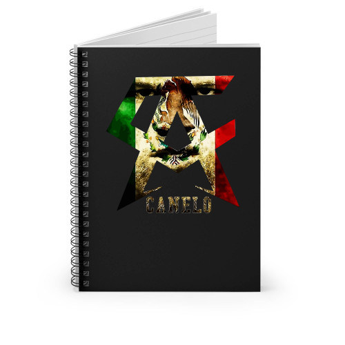 New Canelo Alvarez Boxing Logo Spiral Notebook