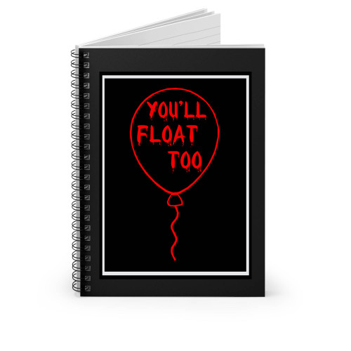 Pennywise You'll Float Too Balloon Spiral Notebook