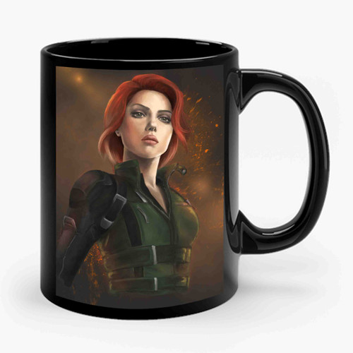 Black Widow Endgame Art Ceramic Mug