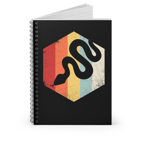 Snake Retro Distressed Style Spiral Notebook
