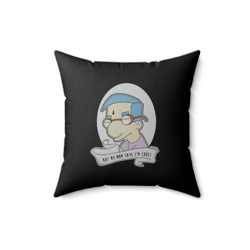Milhouse Simpsons Pop Art But My Mom Says I'm Cool Square Pillow Cover