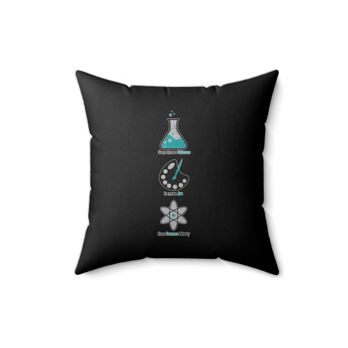 More Art Than Science Rick And Morty Funny Square Pillow Cover
