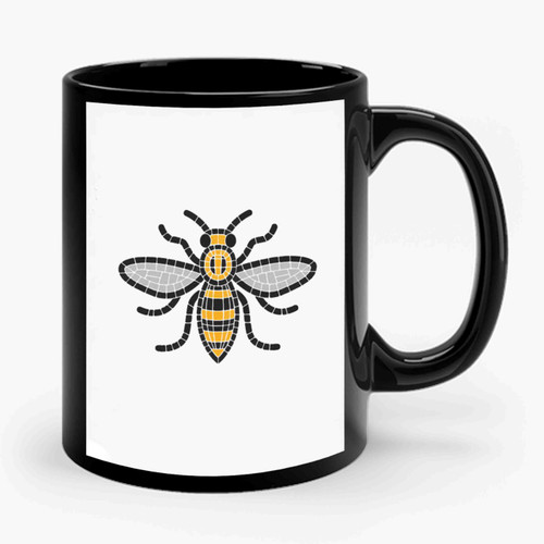 Bumblebee Mosaic Pattern Ceramic Mug
