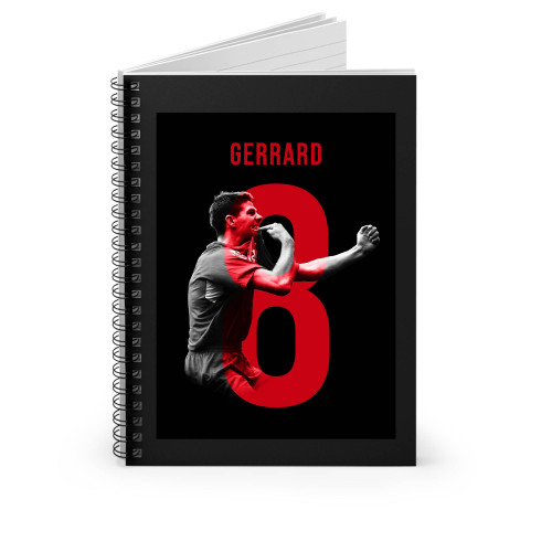 Steven Gerrard Liverpool Spiral Notebook