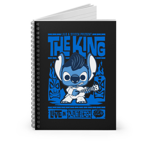 Stitch The King Of Rock N Roll Spiral Notebook