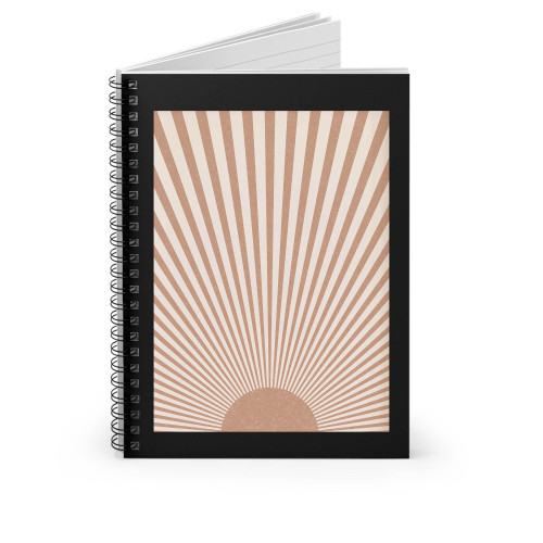 Sun Rays Art Spiral Notebook