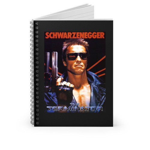 Terminator Arnold Schwarzenegger Conquer Gym Body Building Arnie Terminator Spiral Notebook