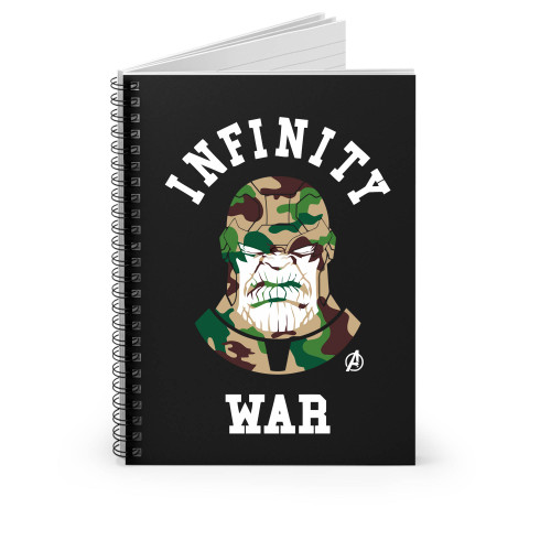 Thanos Camo Invinity War Spiral Notebook