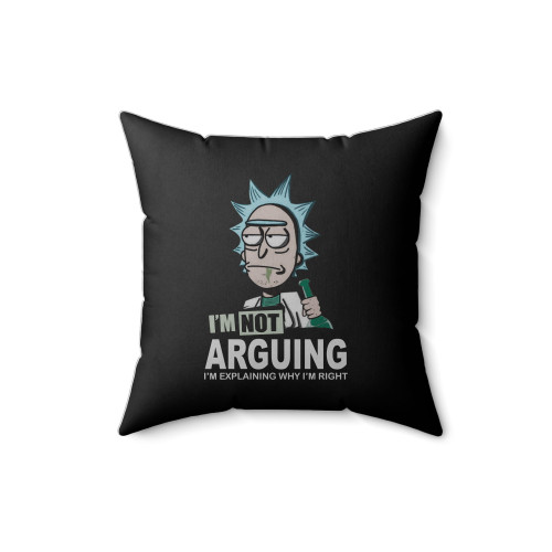 Rick And Morty Arguing Square Pillow Cover