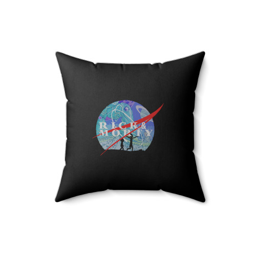 Rick And Morty Nasa Square Pillow Cover