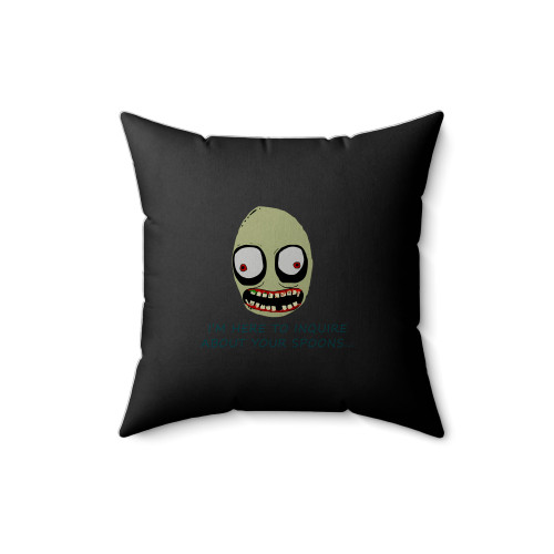 Salad Fingers Spoons I'm Here To Enquire Square Pillow Cover