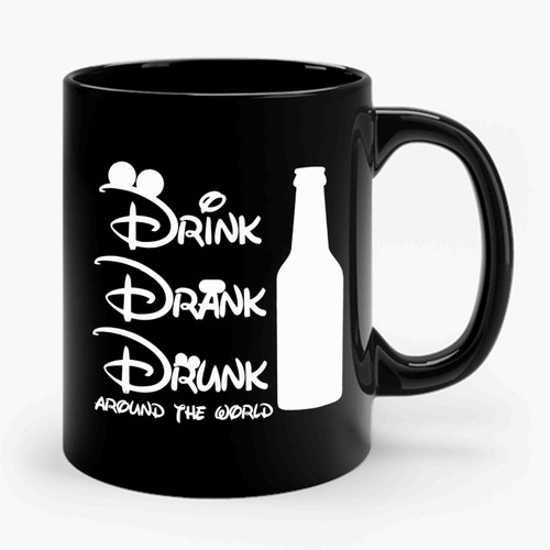 Drink Drank Drunk Around The World Ceramic Mug