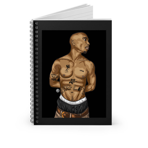 Tupac Shakur's Tattoos Spiral Notebook