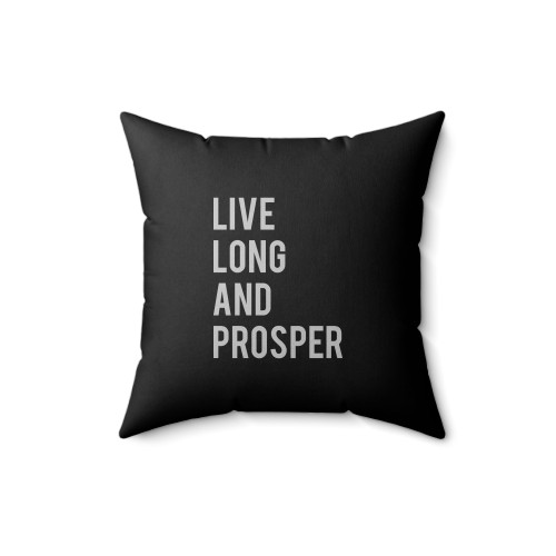 Star Trek Live Long And Prosper Square Pillow Cover