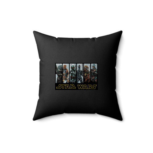 Star Wars Bounty Hunters Square Pillow Cover